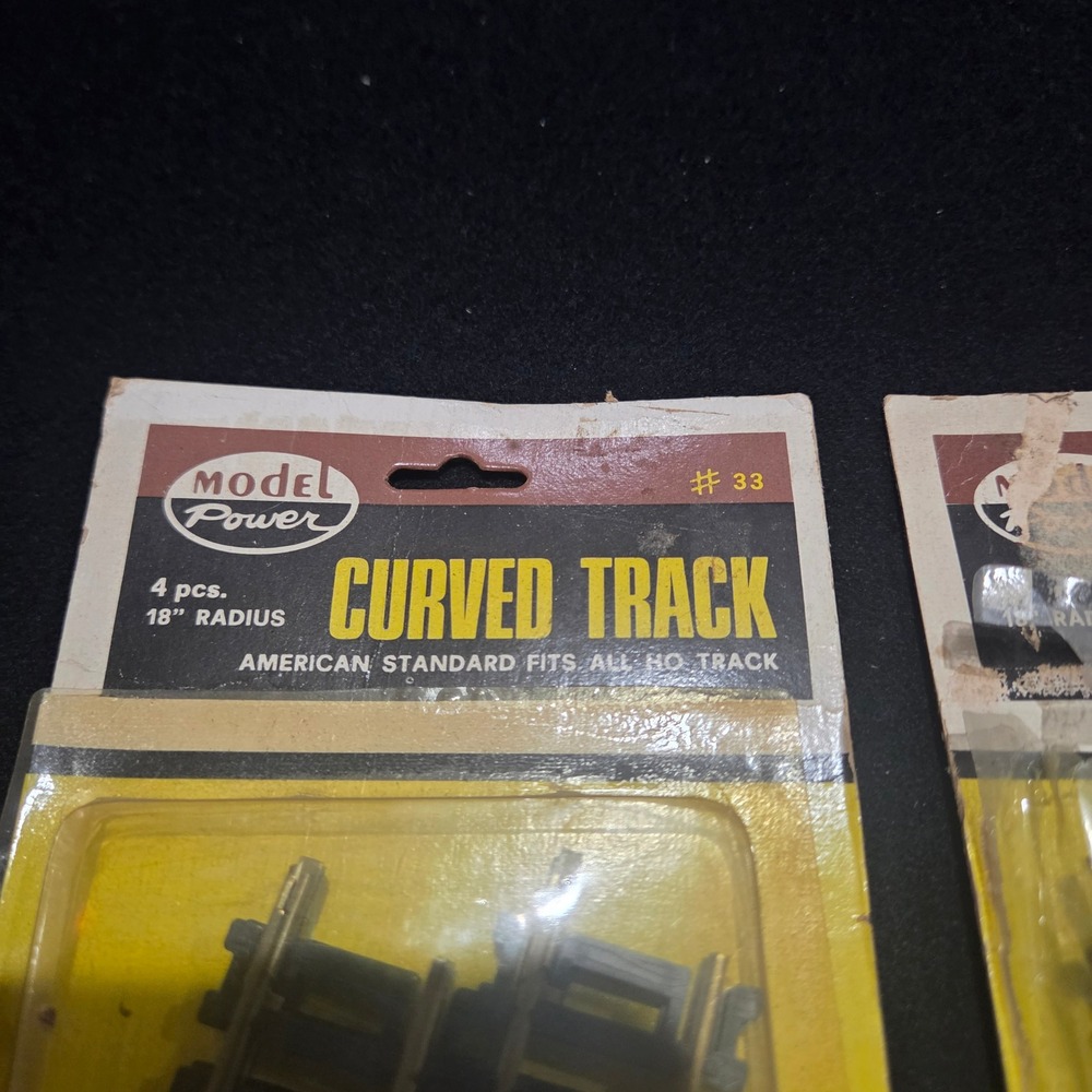Model Power HO Scale 18" Radius Curved Track 12 Pieces Vintage #33 Made in Italy - Picture 2 of 4